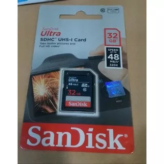 SD CARD SanDisk 32GB SDHC Ultra Class 10 (48MB/s) 32 GB SDCARD Memory Card Kamera SDHC Camera DSLR