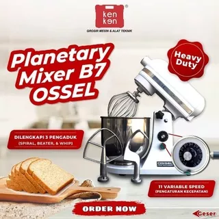 Mixer Roti Ossel 7 Liter Mesin Mixer Roti 7 Liter Ossel Planetary Mixer Ossel 7 Liter