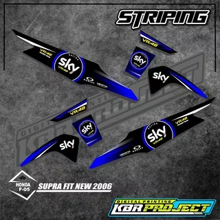 [COD] Stiker SUPRA FIT NEW 2006 striping  SUPRA FIT NEW 2006 motor  HONDA motor sticker variasi Racing F-05