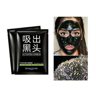 Bioaqua masker sachet bioaqua chorcoal masker hitam masker arang sheet