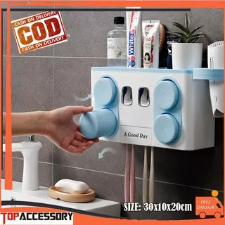 NEW ARRIVALS PELENGKAPAN RUMAH MULTI FUNCTION TOOTHBRUSH HOLDER BOX TOOTHBRUSH CUP HOLDER