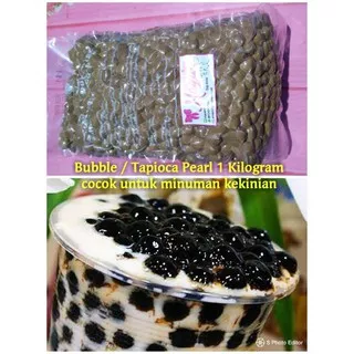 Bubble tapioca pearl 1kg boba drink minuman kekinian halal mutiara bubble tea