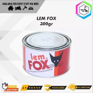 Lem Fox Kuning 300gr Lem Karpet Sendal Kulit Kayu Karet