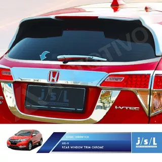 Aksesoris Fariasi Tambahan mobil Honda HRV List Kaca Belakang Krom JSL/Rear Window Trim Chrome