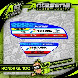 Striping GL 100 Herex Racing Stiker Motor Variasi Honda GL 100 Sticker Decal Custom 13