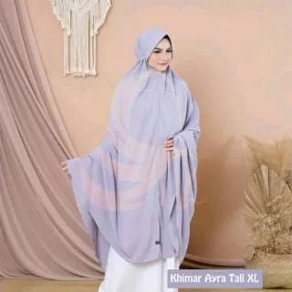 Khimar Ayra Tali XL Pet Antem Hijab Syari Jilbab Jumbo Kerudung Instan Polos Wolfis By AFNA