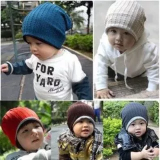 MJ Kupluk Bolak Balik baby Topi Bayi Anak alt hat bolbal beanie beany cap hat al1