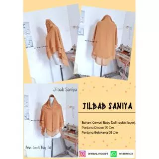 JILBAB INSTAN CERRUTI DOUBLE LAYER/ JILBAB SANIYA/ JILBAB INSTAN/ JILBAB DOBEL LAYER