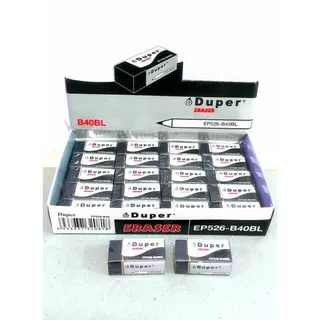 Penghapus Pensil DUPER B40BL 1 PACK ISI 40 PCS