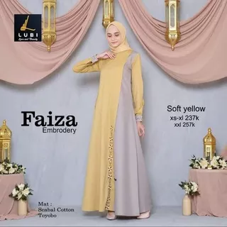 Gamis Faiza Embrodery by Lubi