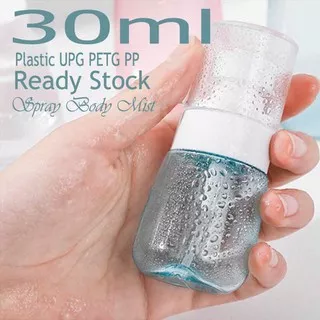 Botol Plastik PET 30ml Botol Spray Plastik 30 ml Botol Kosmetik Parfum Refil Wadah ISI ULANG Cairan