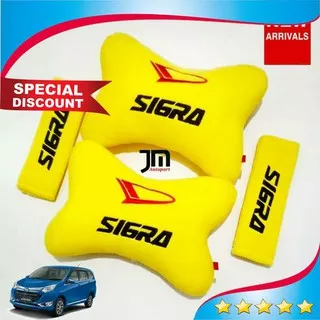 Bantal Jok Mobil Bantal Mobil Bantal Sandaran Mobil Daihatsu Sigra Kuning