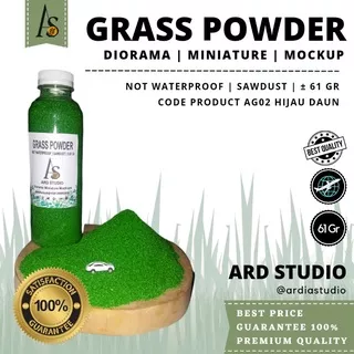 grass powder green grass leaves maket miniatur diorama