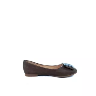 Triset Sepatu Flat & Ballerina Wanita Brown - TF5001303