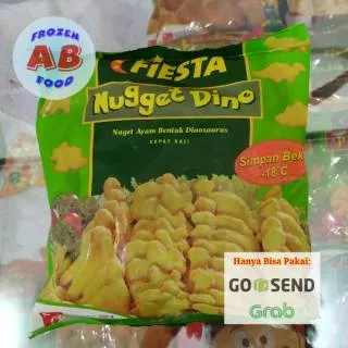 Fiesta Nugget Dino 500 gram Fiesta Dino 500gram Naget Ayam bentuk Dinosaurus Fiesta Chicken Nugget