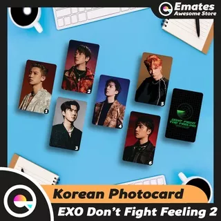 Photocard EXO Don’t Fight 2 Feeling Kai Chanyeol Baekhyun D.O Sehun Chen Suho Kris Wu Xiumin Don’t Fight The Feeling The War Lucky Monster Obsession Elyxion Album Custom Kartu Foto Kpop MV 2 Sisi Glossy Murah