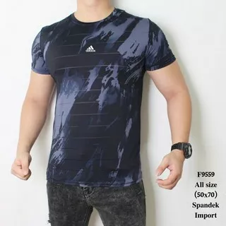 BAJU KAOS PRIA COWOK MOTIF TERBARU ADIDAS NAVY BLACK