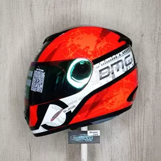 BMC Blade 200 #8 Red Fluo / Helm full Face / BMC full Face / BMC Blade / helm bmc / helm blade / helm dewasa / belanja dari rumah / helm original / helm sni / gratis packing / helm murah / helm motif