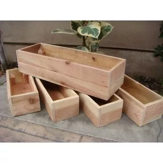 POT BUNGA VAS BUNGA KAYU WOODEN BOX PLANTER ARTIFICIAL BUNGA PALSU DEKORASI RUMAH TAMAN BOX KAYU