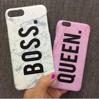 CASE BOSS  AND QUEEN / J1 ace/ Galaxy e7/ Redmi 4a/ Oppo a71/ Vuvo y65/ Iphone 7/ Iphone 6