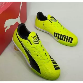 (BISA COD) REAL PICT sepatu futsal puma evospeed hijau stabilo import /sepatu olahraga futsall murah