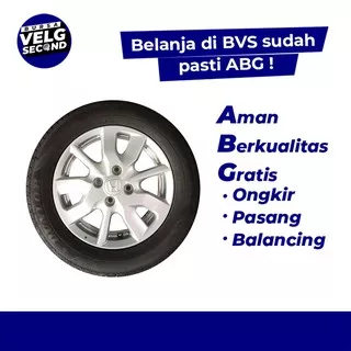 Velg Mobil Bekas Murah HONDA NEW BRIO SATYA Ring 14 Pcd 4x100 Silver dan Ban ACHILLES 175 65 R14