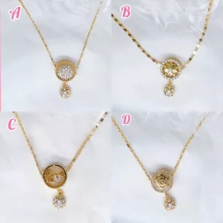 kalung pandora impor bulat permata uk 45Cm ?OSAKA?