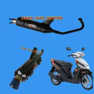 Knalpot racing Bobokan Mio J corong pelangi Marker Beam By CSR/ Knalpot moncong pelangi rainbow