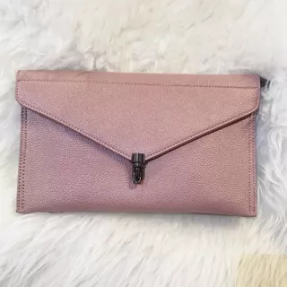 Classic leather envelope clutch