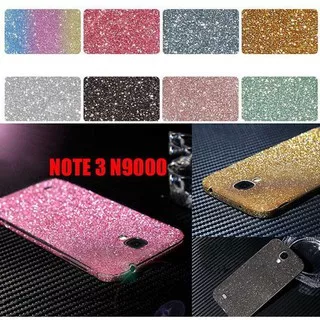 Samsung Galaxy Note 3 Glitter Diamond Shining Skin Stiker Gardskin Full Sticker (Not Case)