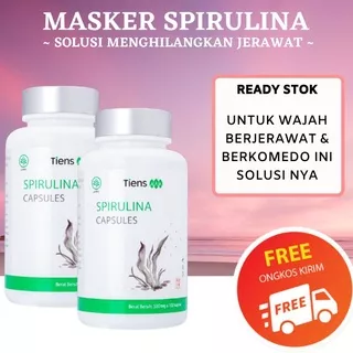 Masker wajah alami spirulina tiens menghilangkan jerawat