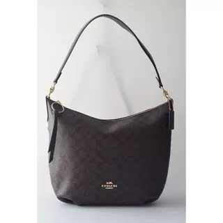 TAS BRANDED WANITA COACH SKYLAR HOBO SIGN BLACK BROWN AUTHENTIC ORIGINAL