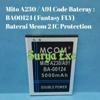 Baterai Mito A230 / Mito A91 Fantasy FLY Code Batrai BA00124 Double IC Protection