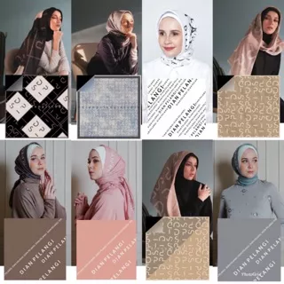 Jilbab Segiempat DP Studio By Dian Pelangi Original ( PREMIUM ) Kerudung Hijab Scraf Pashmina Cantik