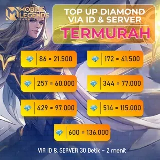 Diamond Mobile Legend Murah - Top Up Mobile Legend - Diamond Mobile Legend - Diamond Mlbb