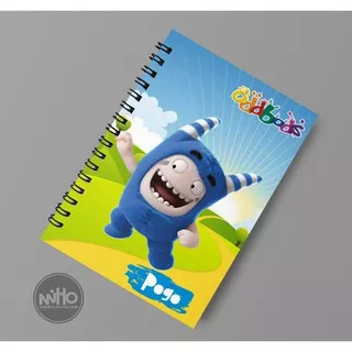 Notebook oddbods pogo / A6 / Hardcover / 60 lembar / Bergaris