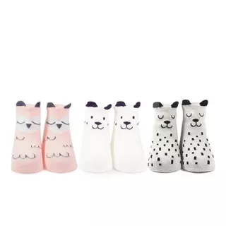 Kaos Kaki Anak Laki Laki Perempuan Motif Hewan / Kaos Kaki Anak Motif Lucu Anti Slip Socks / Children Socks With Anti Slip Animal / Kids Fashion / Kaos Kaki Bayi Baru Lahir / Kaos Kaki Baby Newborn / Baby Boy Socks / Girl Socks