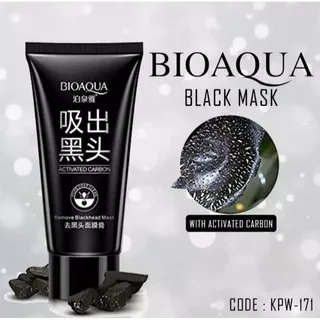 Masker BIOAQUA Charcoal Balck mask - Masker arang wajah original