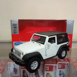 Miniatur Jeep wrangler Rubicon diecast miniatur mobil Welly nex 1:36 murah