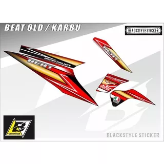 BEAT KARBU STRIPING VARIASI HONDA BEAT OLD / VARIASI STIKER HONDA BEAT LAMA / CARBU VARIASI STIKER RACING POLET ART LIST MOTOR MATIK BEAT KARBU SRIKER STRIPING