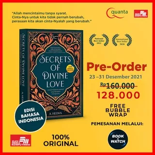 READY STOCK Edisi Bahasa Indonesia Secrets of Divine Love: A Spiritual Journey into the Heart of Islam (Secrets of Divine Love: Sebuah Perjalanan Spiritual yang Mendalam tentang Islam) - Original Elex Media Gramedia