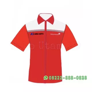 BAJU TELKOM INDIHOME TAMBAH JASA BORDIR LOGO PERUSAHAAN