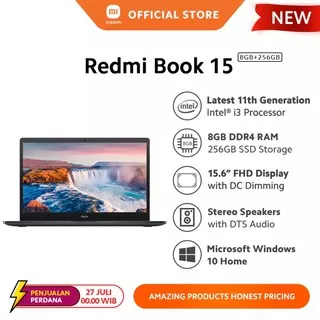 XIAOMI Redmi Book 15 (8GB+256GB) Layar 15.6 inch FHD Intel® Core™