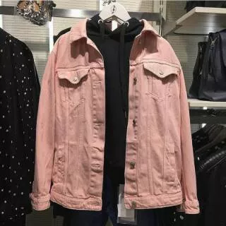 Zara Jacket / Zara jeans jacket / zara Oversized jacket/ jaket zara/ pink jacket/ peach jacket