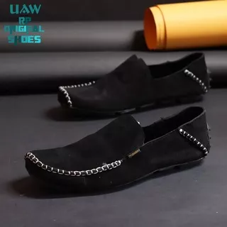 CEVANY MOCCASIN KULIT [ CEVANY / RP ORIGINAL ] Sepatu Pria Kulit Suede Loafers Original