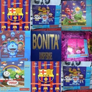 Selimut Bonita Barcelona, Doraemon Cute, Mario Bross, Red Doraemon, Rose Eiffel, Thomas Train