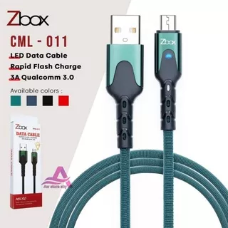 CML-011 Kabel Data USB Micro Usb LED Fast Charging 3A Kabel usb micro / V8 FOR SAMSUNG OPPO XIOMI VIVO REALME By Z-box