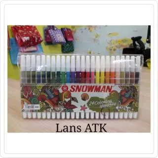 Spidol Warna Snowman Coloring Markers 24 Warna PW-24A (24490)