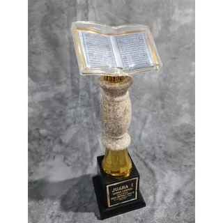 Piala Trophy Islam Isra Miraj Pesantren Al Quran Manasik Haji free custom tulisan dan packing