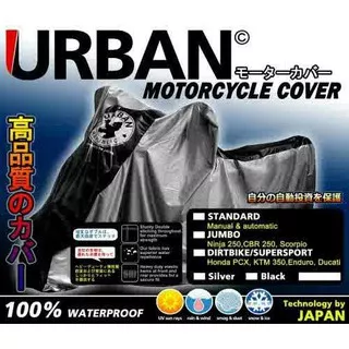 Cover Motor Urban Standart size Anti Air Mantel Selimut Urban Original